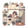 Kawaii Kitchen Delight, Made with Generative AI