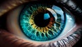 Sharp Focus Eye, Made with Generative AI Royalty Free Stock Photo