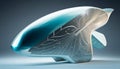 Futuristic Plane with Faintly Visible Energy Shield, Made with Generative AI