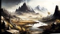 Primordial Canvas: A Prehistoric Earth, Made with Generative AI