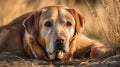 Serene Labrador Resting, Made with Generative AI