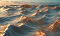 A picture of a body of water with waves. Royalty Free Stock Photo