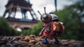 Snail Hiker, Made with Generative AI