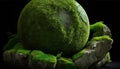 Mossy Stone Planet: A Captivating Natural Haven, Made with Generative AI