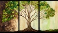 A Tree\'s Journey to the Earth: A Symbol of Growth and Renewal, Made with Generative AI