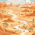Desert Sands background, design seamless pattern