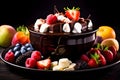Divine Fusion: Chocolate Delight with Fresh Fruit