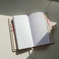 AI-Generated Image: Elegant Diary for Notes and Planning Royalty Free Stock Photo