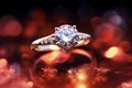 Engagement Rings Valentine Day background