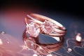 Engagement Rings Valentine Day background