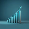 AI-Generated Image: Growth Chart Depicting Business Success