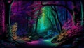 Enchanted Forest: A High-Resolution Rendition, Made with Generative AI