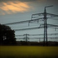 AI generated image - powerlines