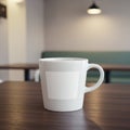 AI-Generated Image: Hot Cup of Coffee with a Cozy Ambiance Royalty Free Stock Photo