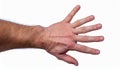 Hand with six fingers Royalty Free Stock Photo