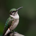 An AI generated image of a humming bird with life like intricacies Royalty Free Stock Photo