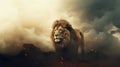 Jesus. Lion. Royalty Free Stock Photo