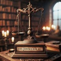AI-Generated Image: Justice Symbol Balance with \
