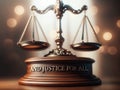 AI-Generated Image: Justice Symbol Balance with \