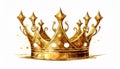 King\'s golden crown Royalty Free Stock Photo