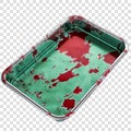 laceration tray transparent background realistic element
