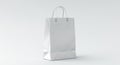 AI-Generated Image: Minimalist Blank Shopping Bag with Loop Handles Royalty Free Stock Photo