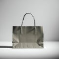 AI-Generated Image: Minimalist Blank Shopping Bag with Loop Handles Royalty Free Stock Photo