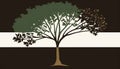 Modern Tree Icon with a Touch of Elegance, Made with Generative AI