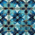 Moroccan mosaic pattern tile pattern for decoration Royalty Free Stock Photo