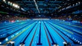 Olympic pool for swimming competition at international sports event