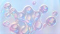 AI Generated Image of Pastel Bubbles, digital background ready.