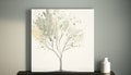 Serene Tree in a Minimalist Style, Made with Generative AI