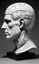 AI generated image of Phrenology Head Bust Royalty Free Stock Photo