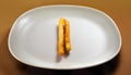 AI generated image of a plate of French fries Royalty Free Stock Photo