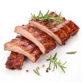 AI Generated Image of Pork Ribs Royalty Free Stock Photo