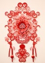 Red Chinese Knots Chinese new year pattern