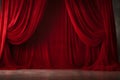 Red Velvet Drapes Valentine Day background Royalty Free Stock Photo