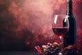 Red Wine Valentine Day background