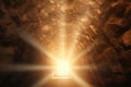 Resurrection. Light coming from the end of a tunnel Royalty Free Stock Photo