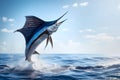 A jumping sail fish