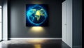 Blue Light of Earth\'s Radiance, Made with Generative AI