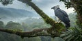 Regal Guardian: The Harpy Eagle\'s Watchful Perch Royalty Free Stock Photo