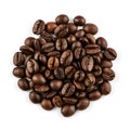 AI-Generated Image: Cluster of Brown Coffee Beans Royalty Free Stock Photo
