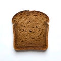 AI-Generated Image: Single Slice of Dark Brown Bread with Slightly Burnt Edges Royalty Free Stock Photo