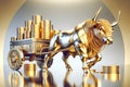 Gold Bull Run Cryptocurrency Coins Investment Digital Currency Money Supply Inflation Currency AI Generated