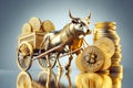 Digital Coins Cryptocurrency Investment Crypto Money Supply Inflation AI Generated Gold Bull Market