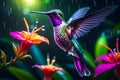 Exquisite beauty of a hummingbird, brought to life through the artistry of AI.