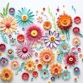 spring Flowers background wallpaper vector Royalty Free Stock Photo