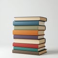 AI-Generated Image: Stack of Books for Knowledge and Inspiration Royalty Free Stock Photo