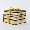 AI-Generated Image: Stack of Books for Knowledge and Inspiration Royalty Free Stock Photo